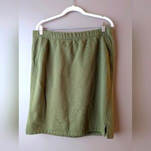 Eileen Fisher cotton Terry skirt L